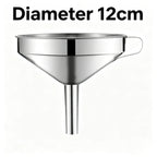 Heavy Duty Thickened Stainless Steel Kitchen Funnel with 304 Strainer