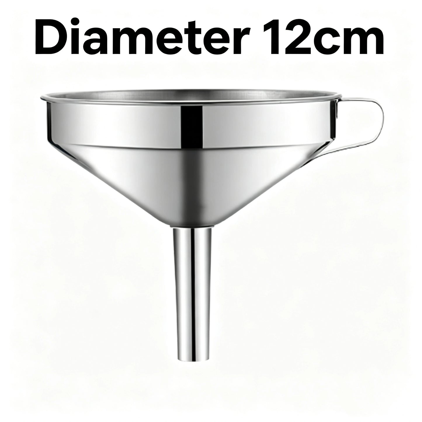 Heavy Duty Thickened Stainless Steel Kitchen Funnel with 304 Strainer