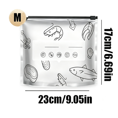 Reusable Aluminum Foil Sealable Food Storage Bags