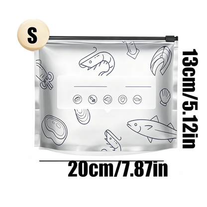 Reusable Aluminum Foil Sealable Food Storage Bags
