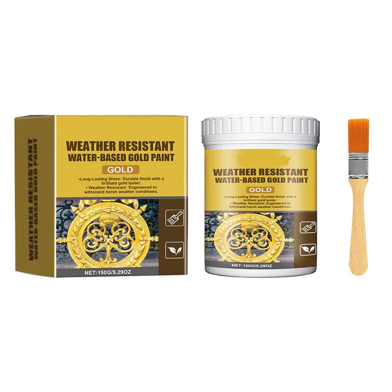 Premium Weather Resistant Water Based Gold Paint