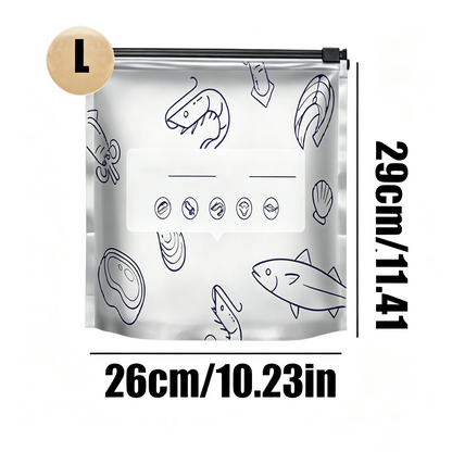 Reusable Aluminum Foil Sealable Food Storage Bags