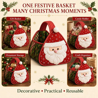 🎄 Christmas Character Quilted Carry Basket DIY Kit