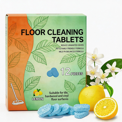 ShineDrop Pro Lemon pH-Neutral Multi-Surface Floor Cleaning Tablets