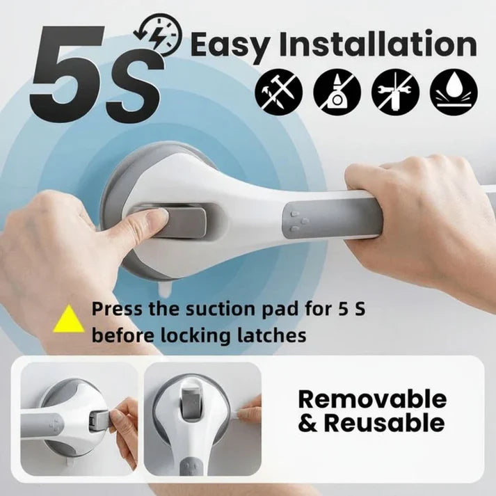New No-Drill 240-Lb Suction Safety Bar
