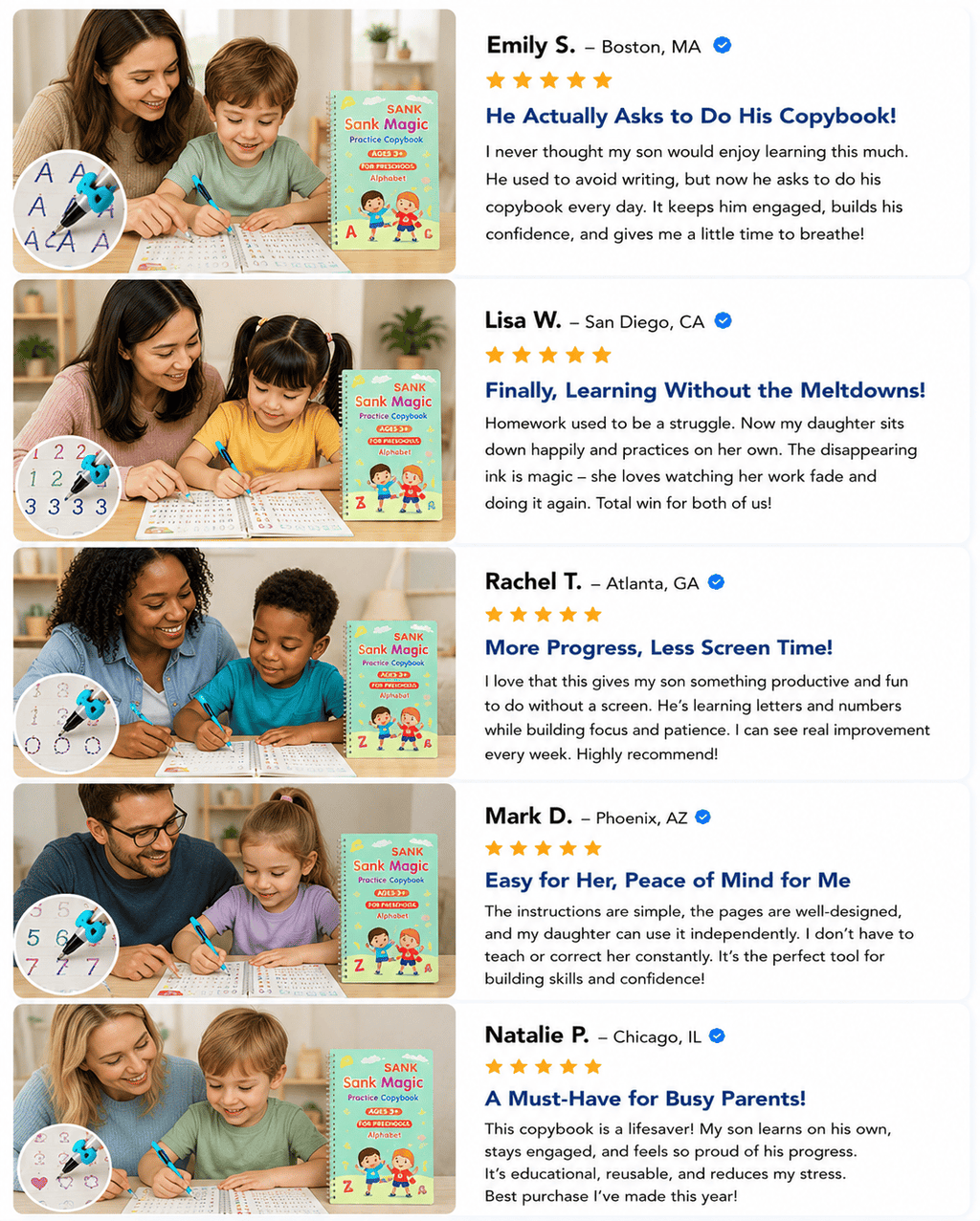 Kids Practice Copybook Set