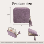 Portable Travel Jewelry Zippered Pocket Case