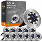 Outdoor Waterproof Solar Lights for Outside (8 Pack)