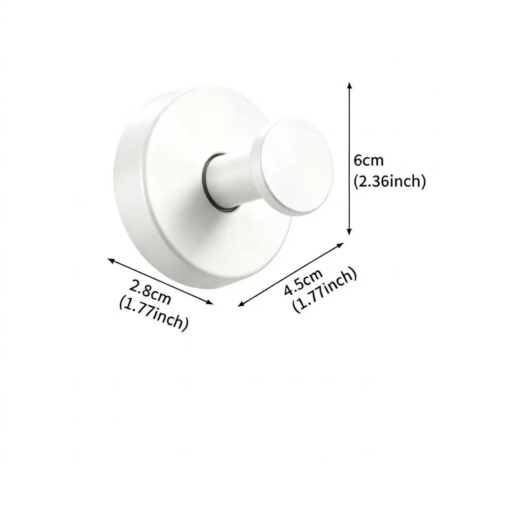 2-Pack Stainless Steel Suction Cup Hooks for Shower, 20 lbs Load