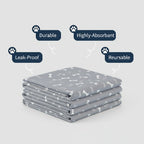 Washable Leak-Proof Absorbent Pup Pads