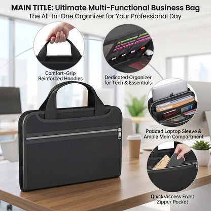 Heavy-Duty Fireproof & Waterproof Expanding File Organizer Bag with Portable Handle 📁