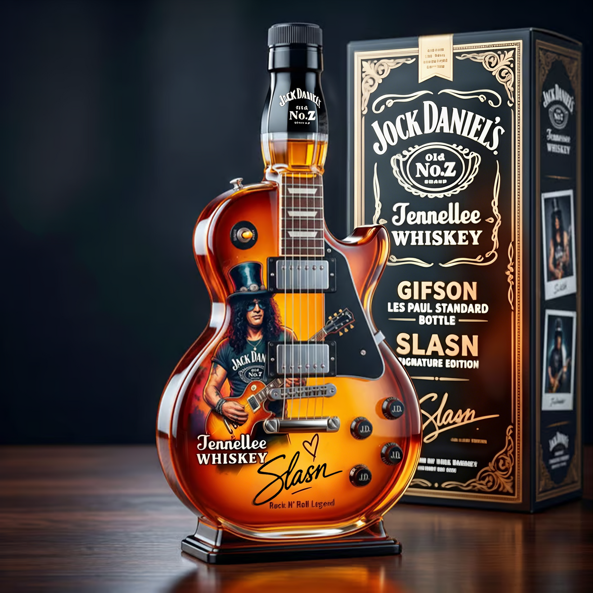 Guitar Figurine Spirit Bottle