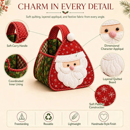 🎄 Christmas Character Quilted Carry Basket DIY Kit