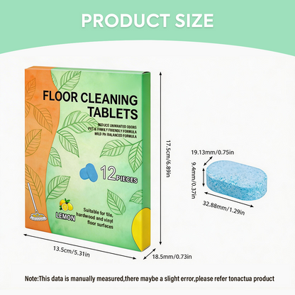 ShineDrop Pro Lemon pH-Neutral Multi-Surface Floor Cleaning Tablets