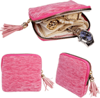 Portable Travel Jewelry Zippered Pocket Case