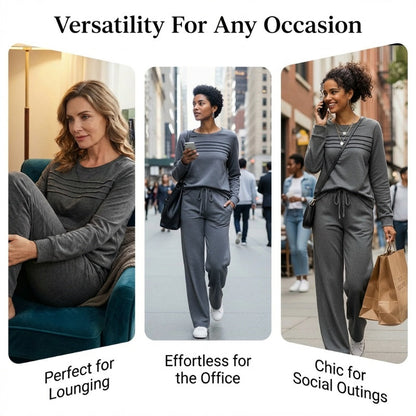 Women's Casual Set: Top & Drawstring Pants 👕👖
