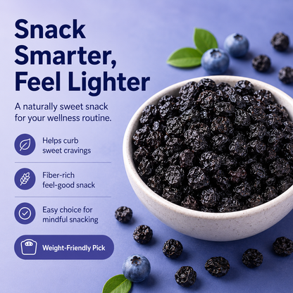 🫐🫐Snack Smarter. Feel Lighter.  💯💯A Naturally Sweet Blueberry Snack for Your Weight-Management Routine-100g*1Bag