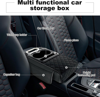 Model High Quality Leather Multifunctional Car Armrest Cushion