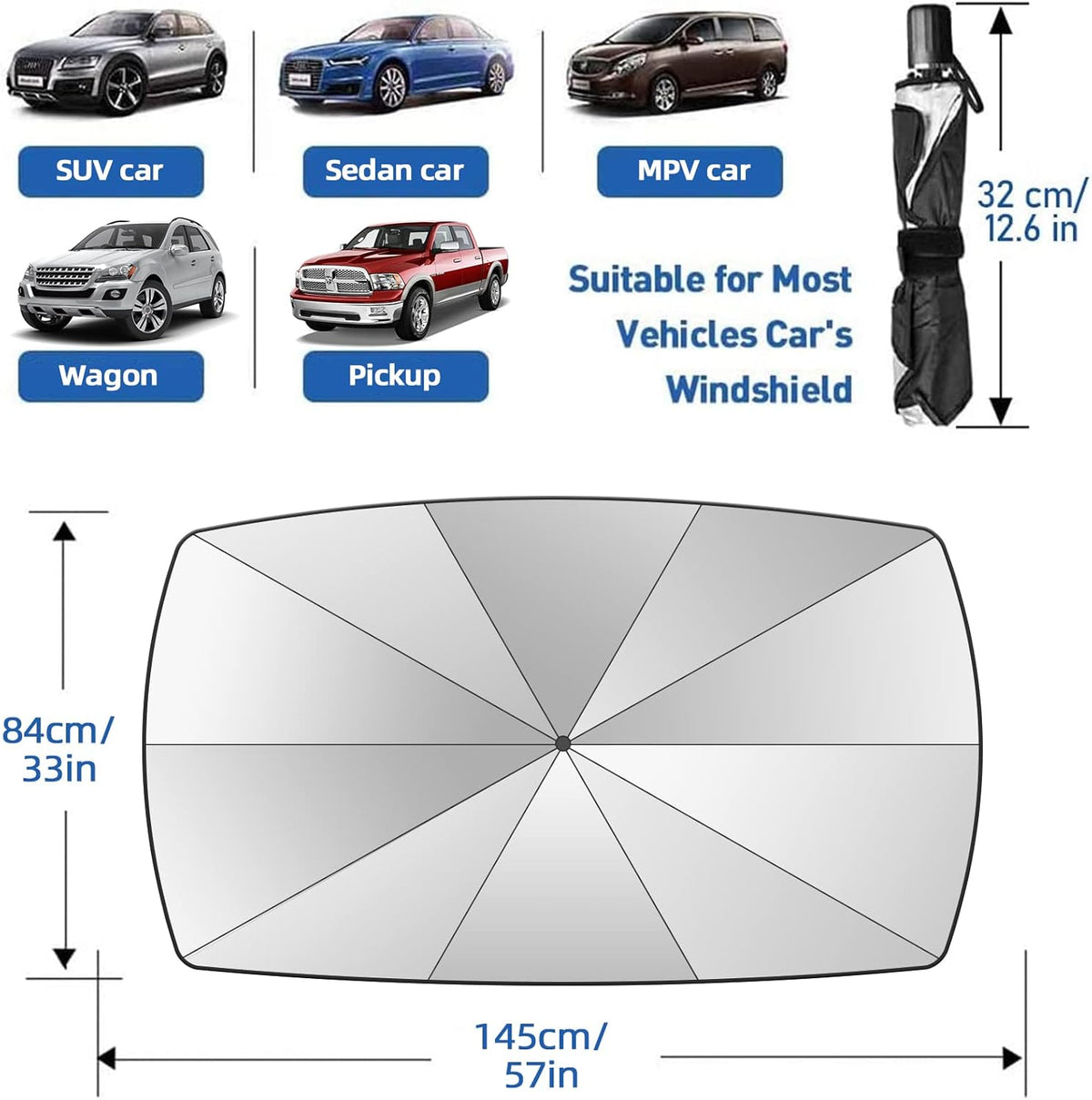New Windshield Sun Shade Umbrell`