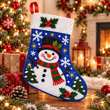 DIY Diamond Painting Christmas Stocking