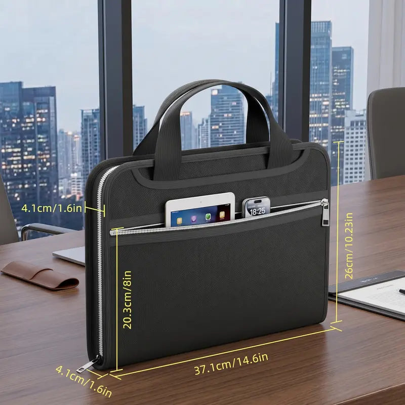 Heavy-Duty Fireproof & Waterproof Expanding File Organizer Bag with Portable Handle 📁
