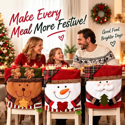 🎅✨Christmas Themed Chair Cover (20.5 × 18.5 in)
