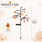 Solar Pumpkin Stake Lights