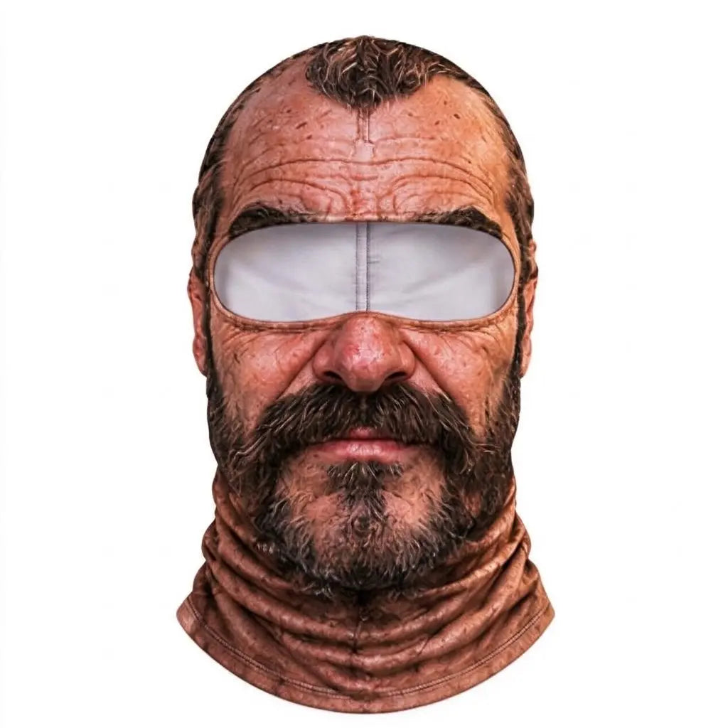 🎿 Realistic Face Balaclava – Funny Ski & Snowboard Mask for Cold Weather Adventures