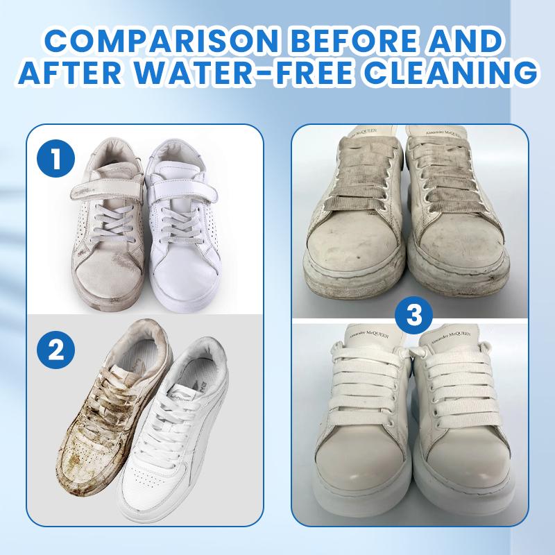 White Shoe Cleaner Cream  |   Multipurpose No-Wash Solid Comes with Sponge