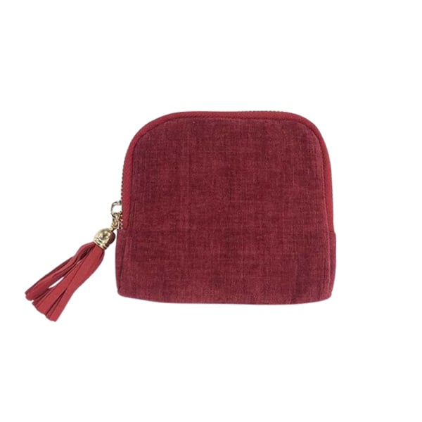Portable Travel Jewelry Zippered Pocket Case