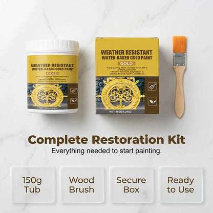 Premium Weather Resistant Water Based Gold Paint