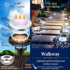 Outdoor Waterproof Solar Lights for Outside (8 Pack)