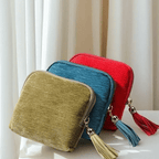 Portable Travel Jewelry Zippered Pocket Case