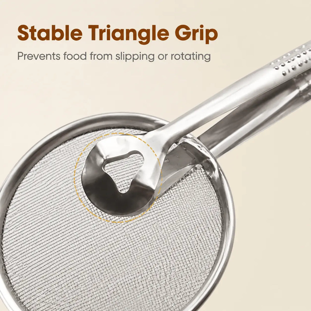 2-in-1 Stainless Steel Oil Strainer Tong