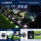 Outdoor Waterproof Solar Lights for Outside (8 Pack)
