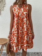 Women's Floral Flowy Midi Dress in Floral for Date Night