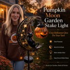 Pumpkin Moon Garden Stake Light