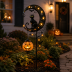 Pumpkin Moon Garden Stake Light
