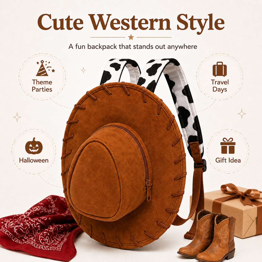 Western Cowboy Hat Backpack