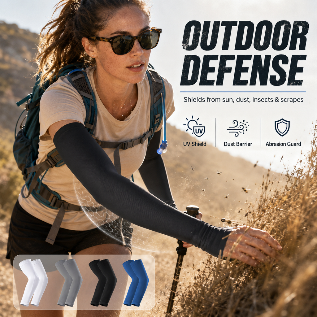 Outdoor UV Sun Protection Cooling Arm Sleeves