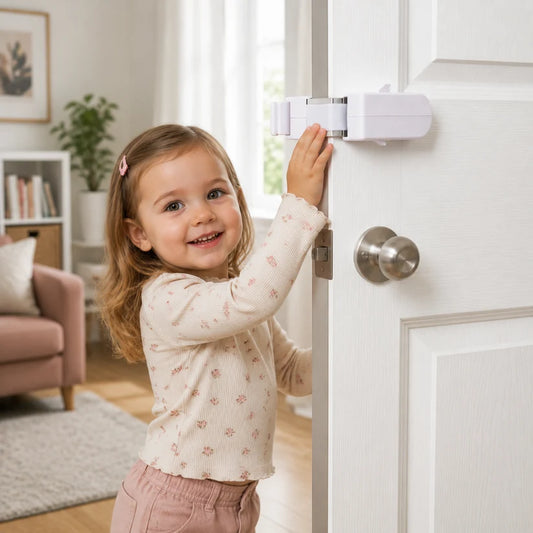 🔒 No-Drill Child Safety Door Lock