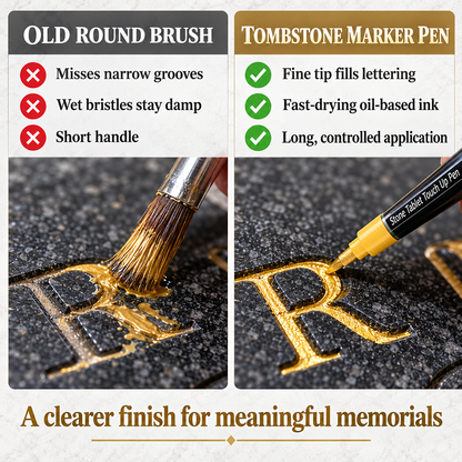 Tombstone Marker Pen for Faded Grave Inscriptions