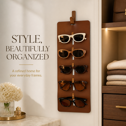 Leather Glasses Organizer
