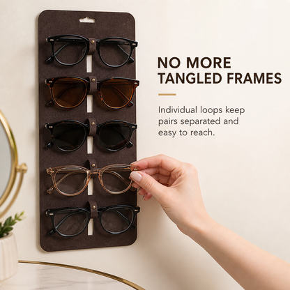 Leather Glasses Organizer