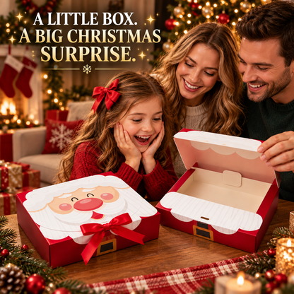 🎄Christmas Square Ribbon Gift Boxes🎁(1 style/6pcs)
