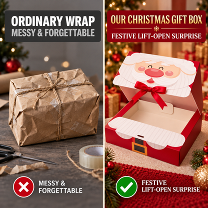 🎄Christmas Square Ribbon Gift Boxes🎁(1 style/6pcs)