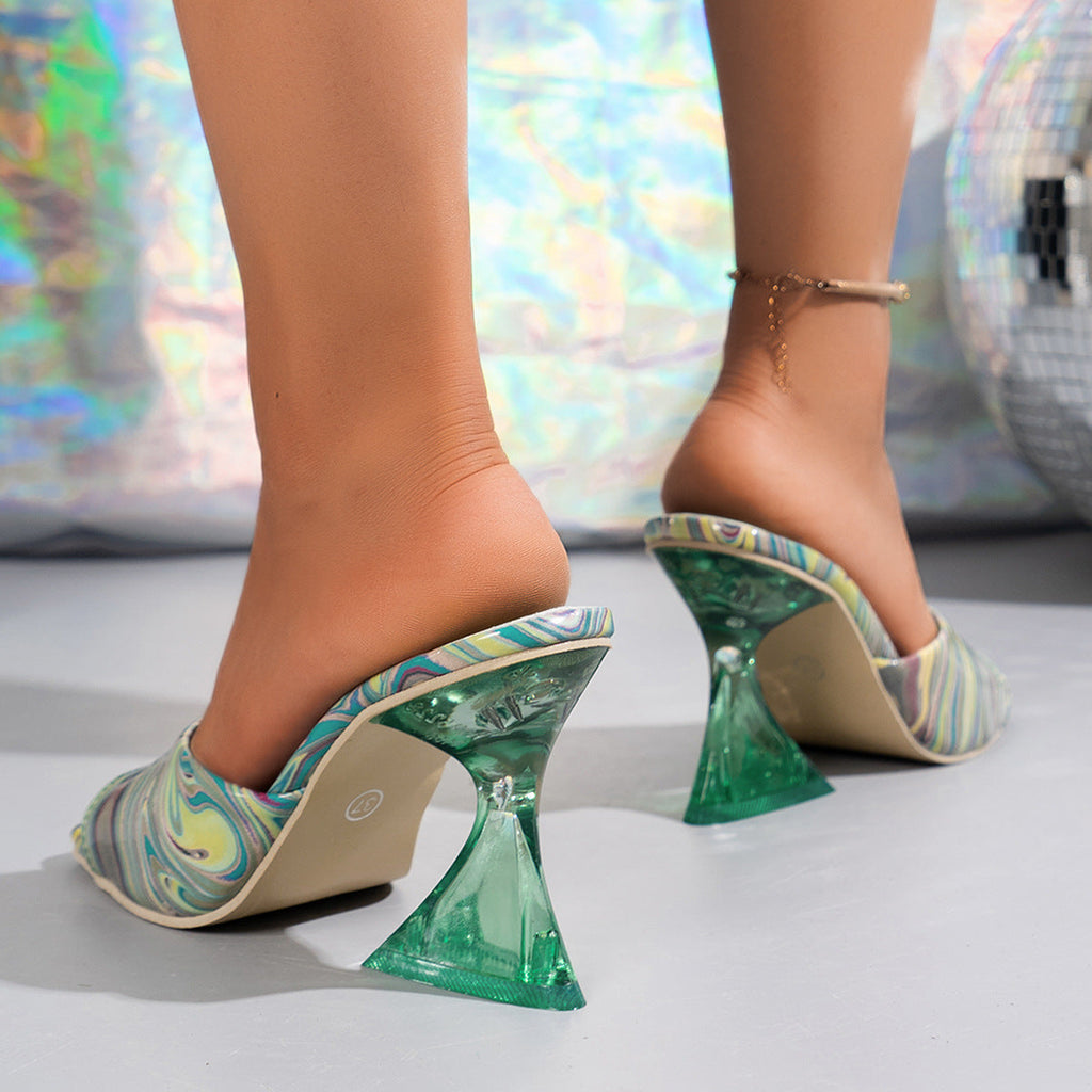 Women's Heeled Evening Sandals with Cushioned Sole for All-Day Comfort