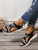 Women's Sheer Mesh Heeled Evening Sandals with Cushioned Sole for All-Day Comfort