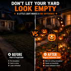Pumpkin Moon Garden Stake Light