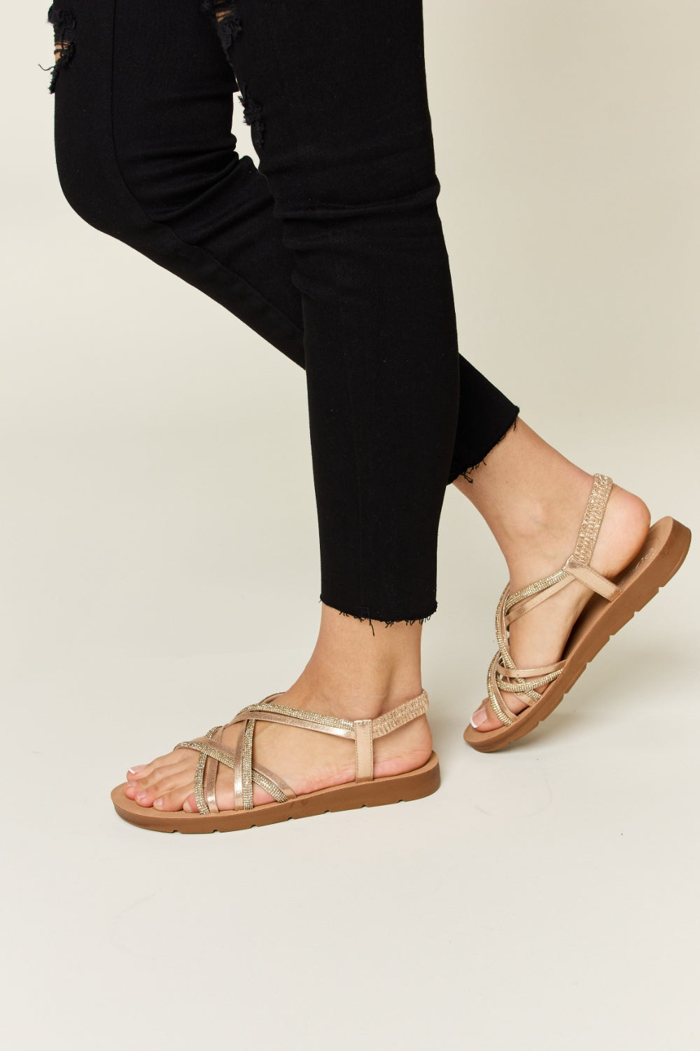 Women's Heeled Evening Sandals with Cushioned Sole for All-Day Comfort
